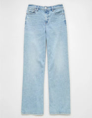 AE Dreamy Drape Stretch Super High-Waisted Baggy Wide-Leg Jean