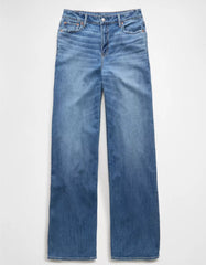 AE Dreamy Drape Stretch Super High-Waisted Baggy Wide-Leg Jean