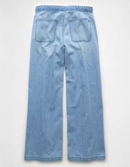 AE Stretch Low-Rise Ultra Wide-Leg Pull-On Jean