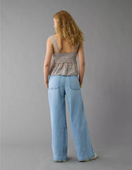 AE Stretch Low-Rise Ultra Wide-Leg Pull-On Jean