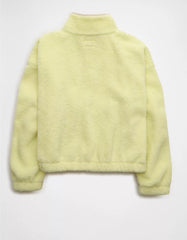 AE Relaxed Sherpa Fleece Henley Sweatshirt