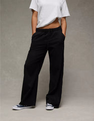 AE Mid-Rise Wide-Leg Pull-On Pant