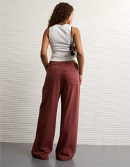 AE Dreamy Drape Stretch Low-Rise Ultra Wide-Leg Pant