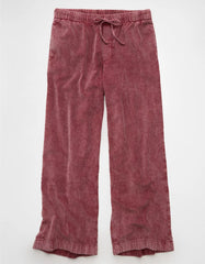 AE Stretch Corduroy Low-Rise Baggy Wide-Leg Pant
