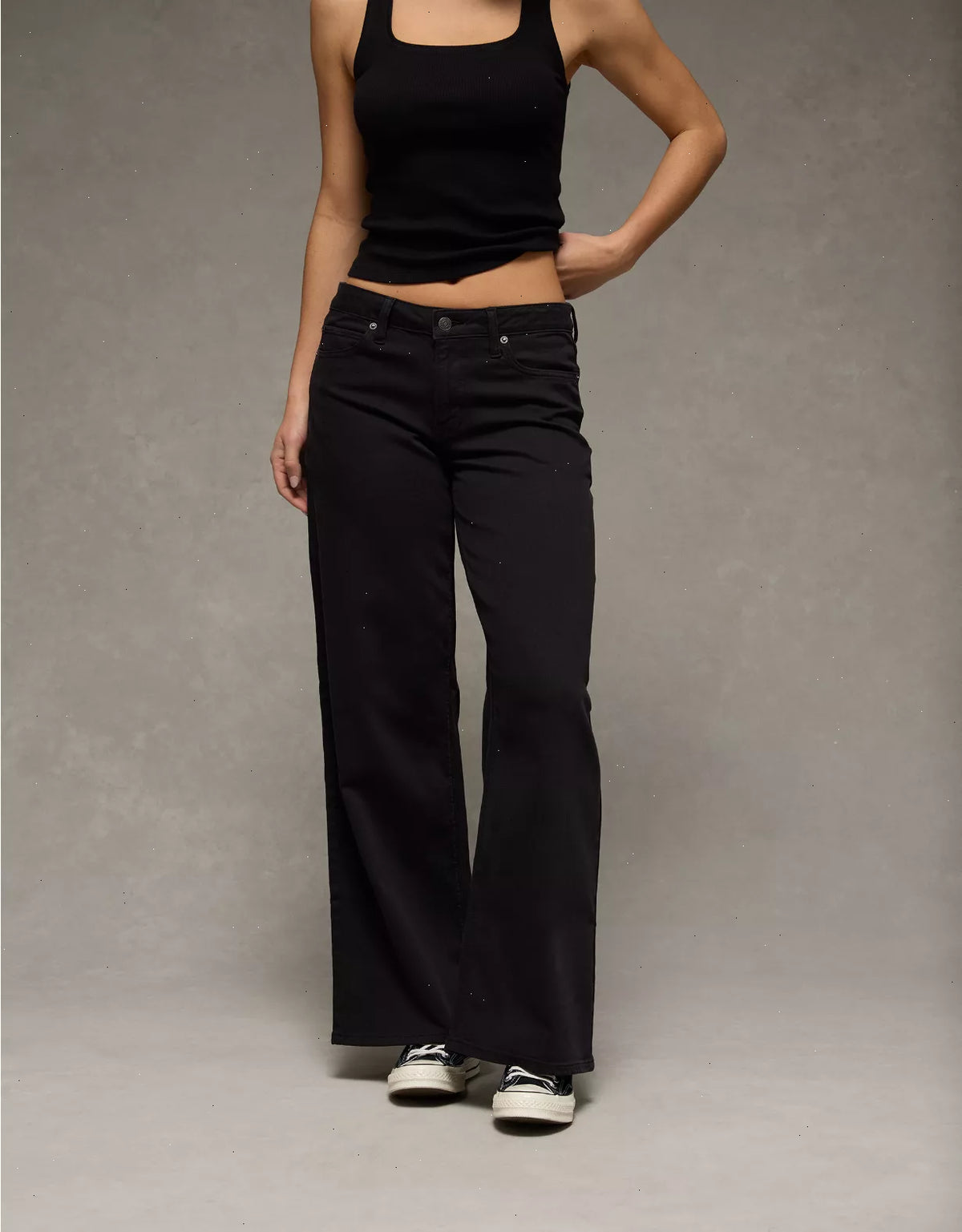 AE Dreamy Drape Stretch Low-Rise Ultra Wide-Leg Pant