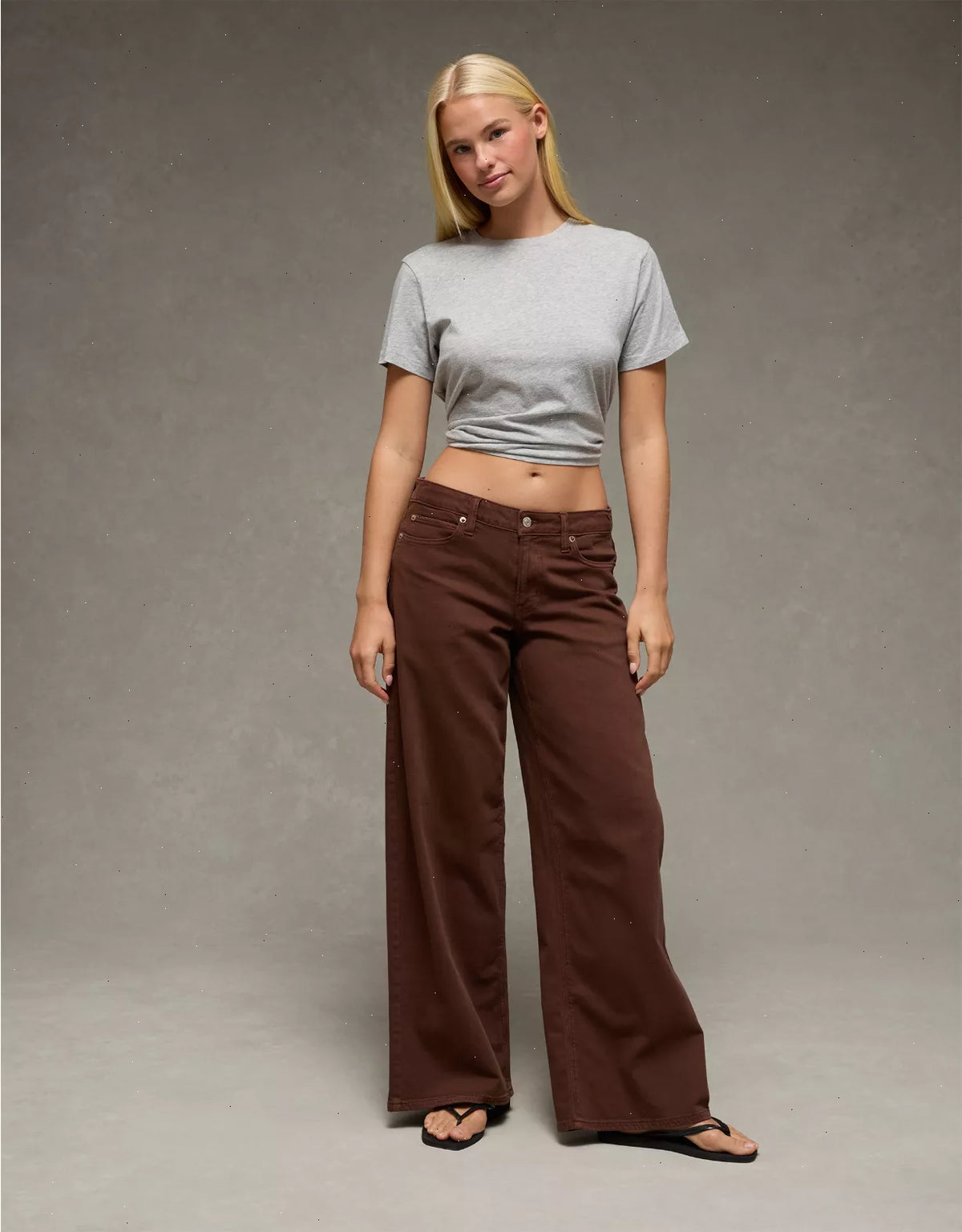 AE Dreamy Drape Stretch Low-Rise Ultra Wide-Leg Pant