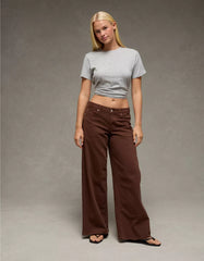 AE Dreamy Drape Stretch Low-Rise Ultra Wide-Leg Pant