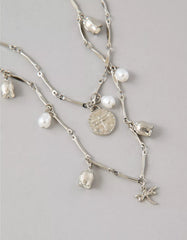 AE Double-Strand Tulip Charm Necklace