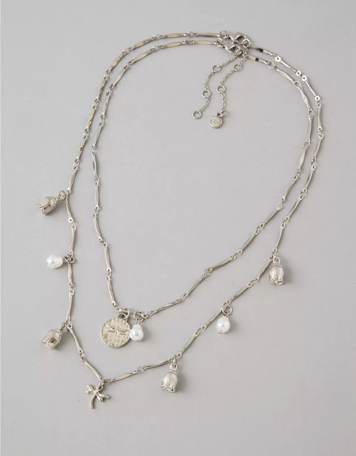 AE Double-Strand Tulip Charm Necklace