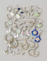 AE Silver-Tone Earrings 18-Pack