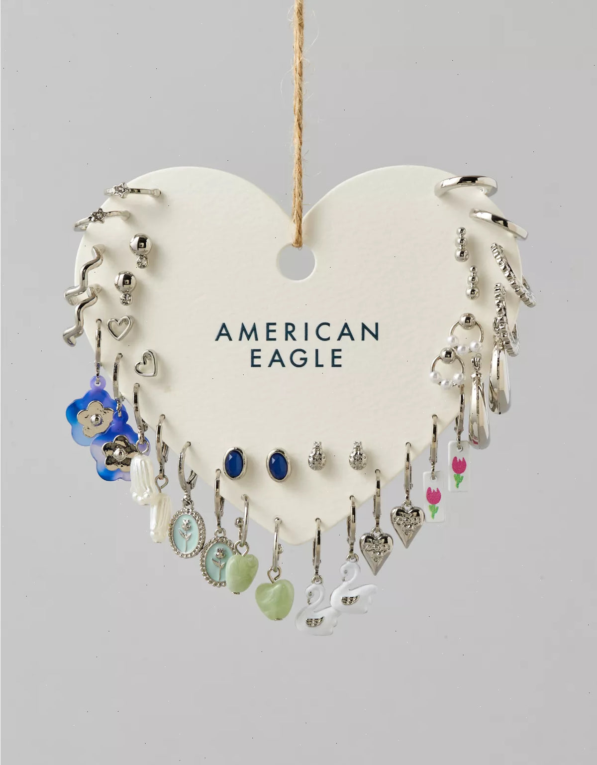 AE Silver-Tone Earrings 18-Pack