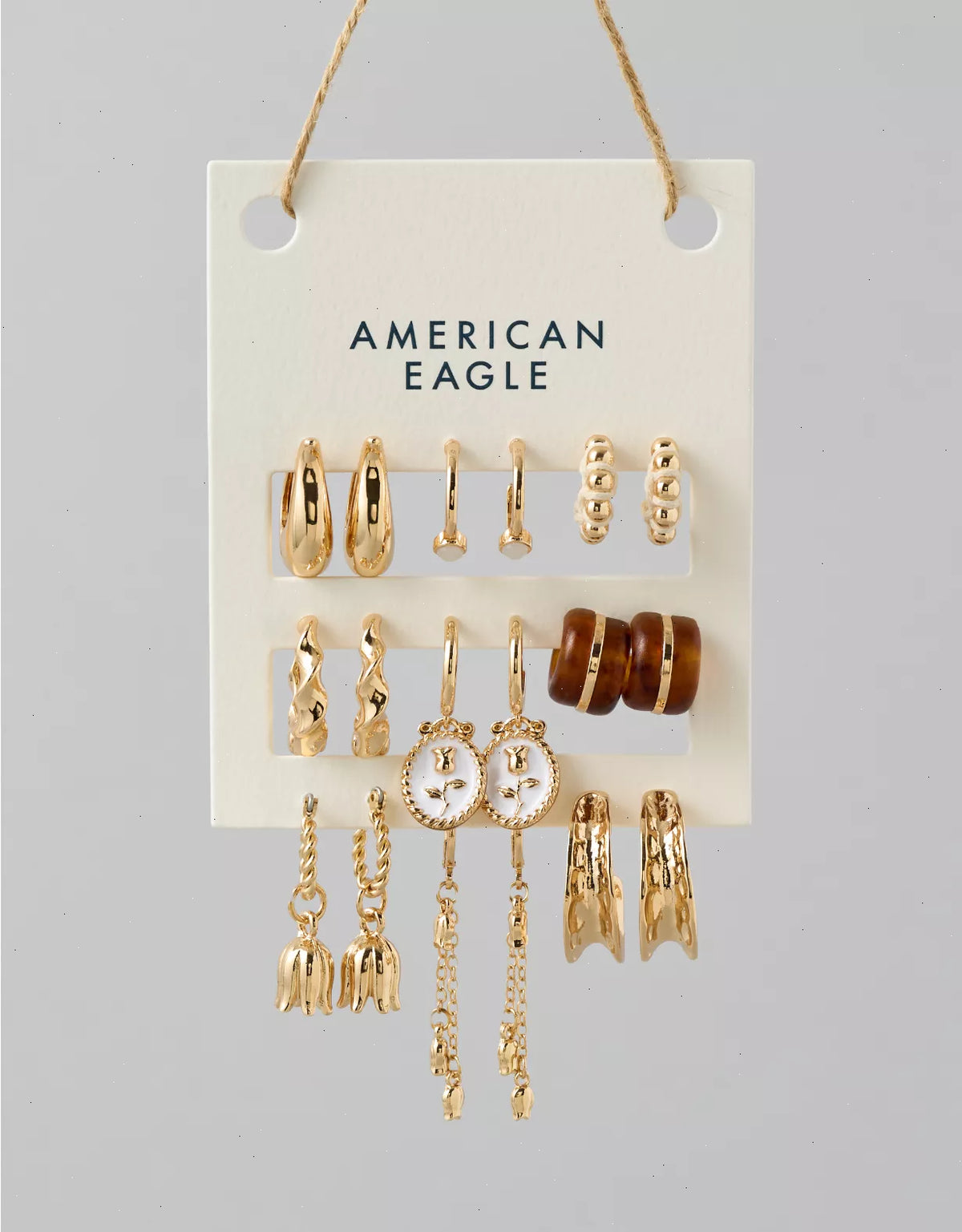 AE Hoop Earrings 9-Pack