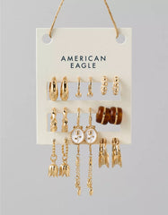 AE Hoop Earrings 9-Pack