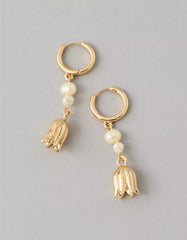 AE Pearl & Tulip Earrings