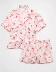 AE Ruffled Flannel PJ Set