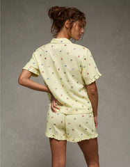 AE Ruffled Flannel PJ Set