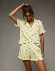 AE Ruffled Flannel PJ Set