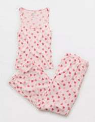 AE Luxe Plush Candy Hearts PJ Set