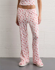 AE Luxe Plush Candy Hearts PJ Set