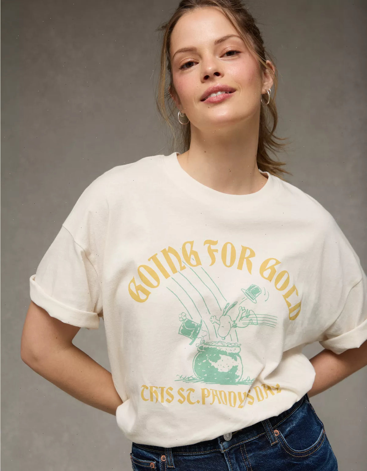 AE Oversized St. Patty's Graphic T-Shirt