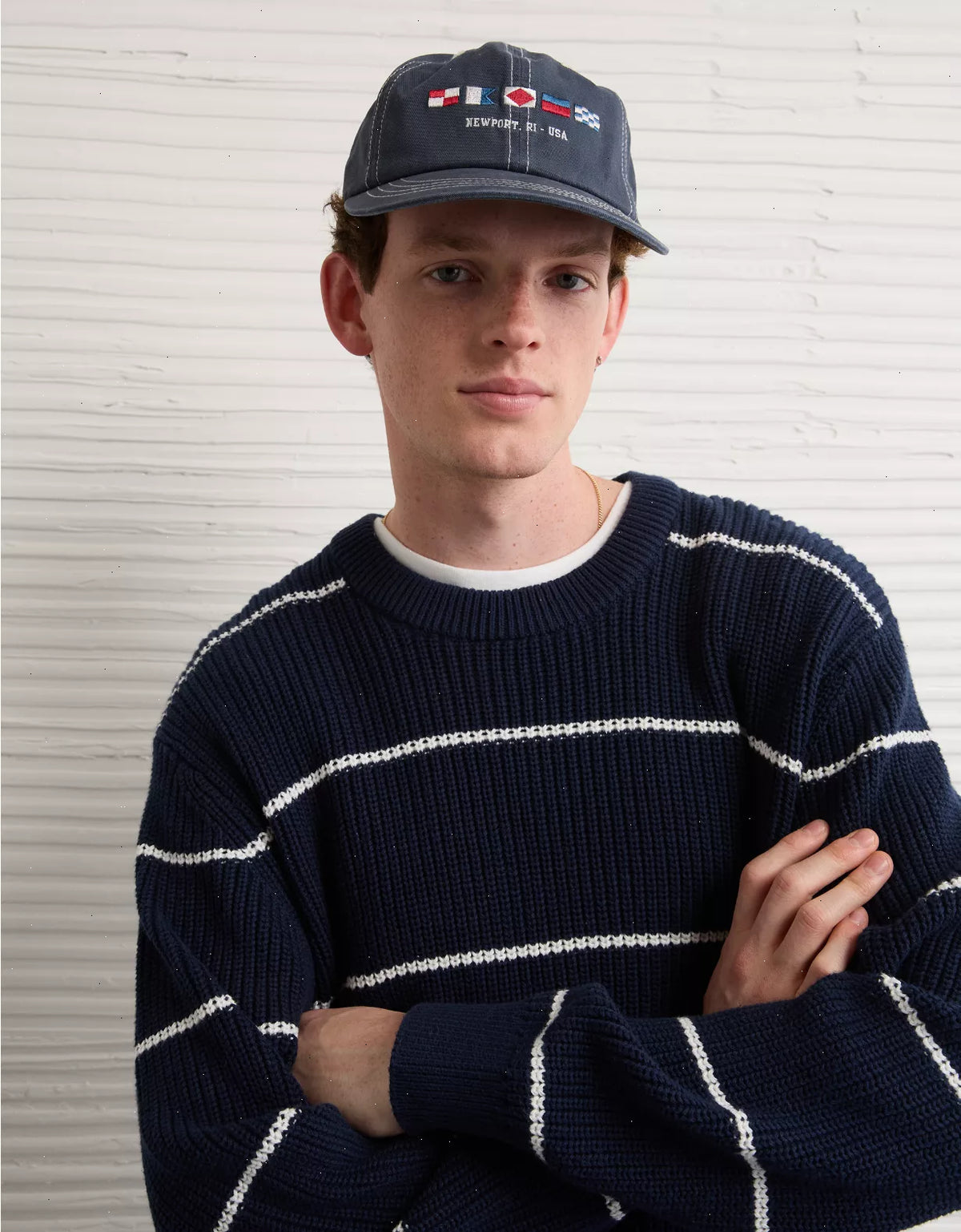 AE Striped Crewneck Sweater