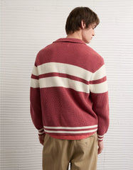 AE Chest Stripe Rugby Sweater