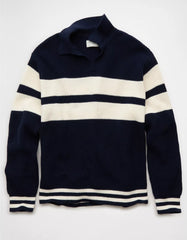 AE Chest Stripe Rugby Sweater