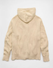 AE Zip-Up Shaker Stitch Sweater Hoodie