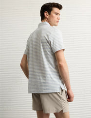 AE 24/7 Club Logo Striped Polo Shirt