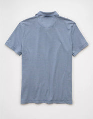 AE 24/7 Club Logo Striped Polo Shirt