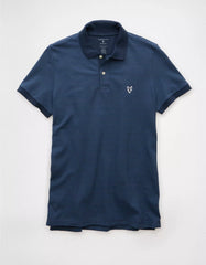 AE Lived-In Slim Fit Pique Polo Shirt