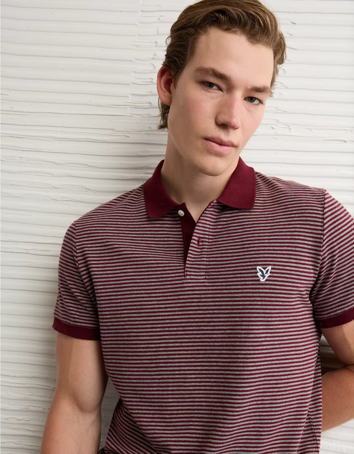 AE Lived-In Slim Fit Pique Polo Shirt