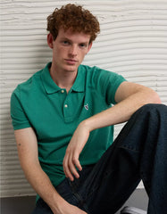 AE Icon Slim Fit Pique Polo Shirt