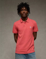 AE Icon Slim Fit Pique Polo Shirt