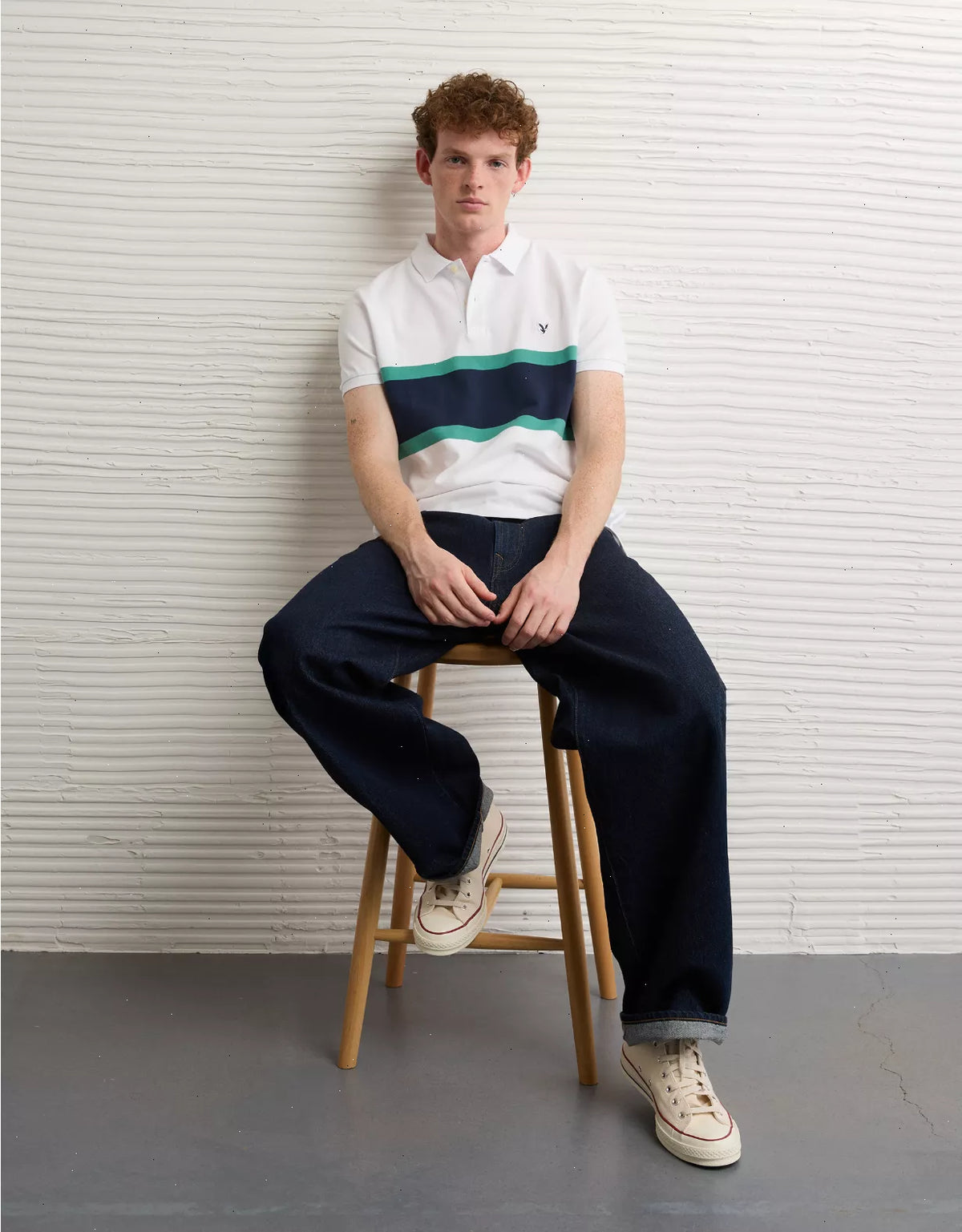 AE Icon Slim Fit Pique Polo Shirt