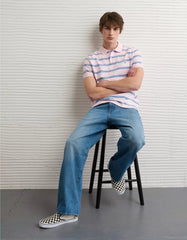 AE Icon Slim Fit Pique Polo Shirt