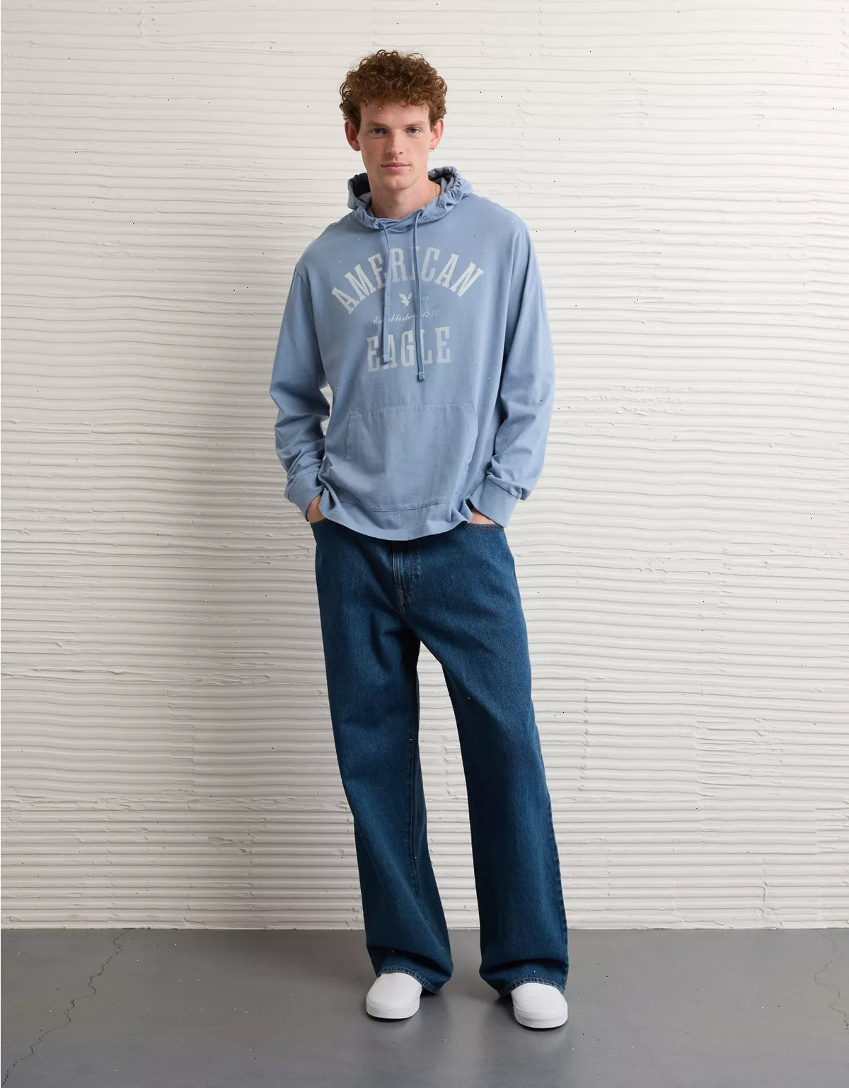 AE Lightweight Icon Logo Graphic Hoodie T-Shirt