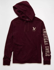 AE Lightweight Icon Logo Graphic Hoodie T-Shirt