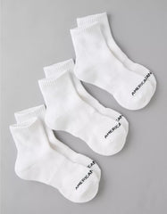 AE Quarter Crew Socks 3-Pack
