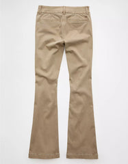 AE Stretch Low-Rise Kick Bootcut Khaki Pant
