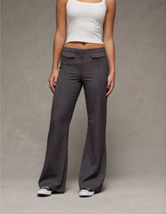 AE Stretch Mid-Rise Flare Trouser