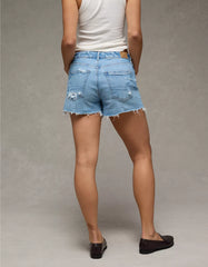 AE Strigid Super High-Waisted Relaxed Denim Short