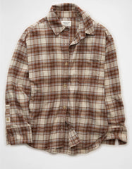 AE Plaid Button-Down Shirt