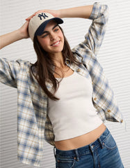 AE Plaid Button-Down Shirt