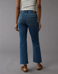 AE Next Level High-Waisted Kick Bootcut Crop Jean