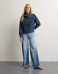 AE Big Hug Fleece Henley Sweatshirt