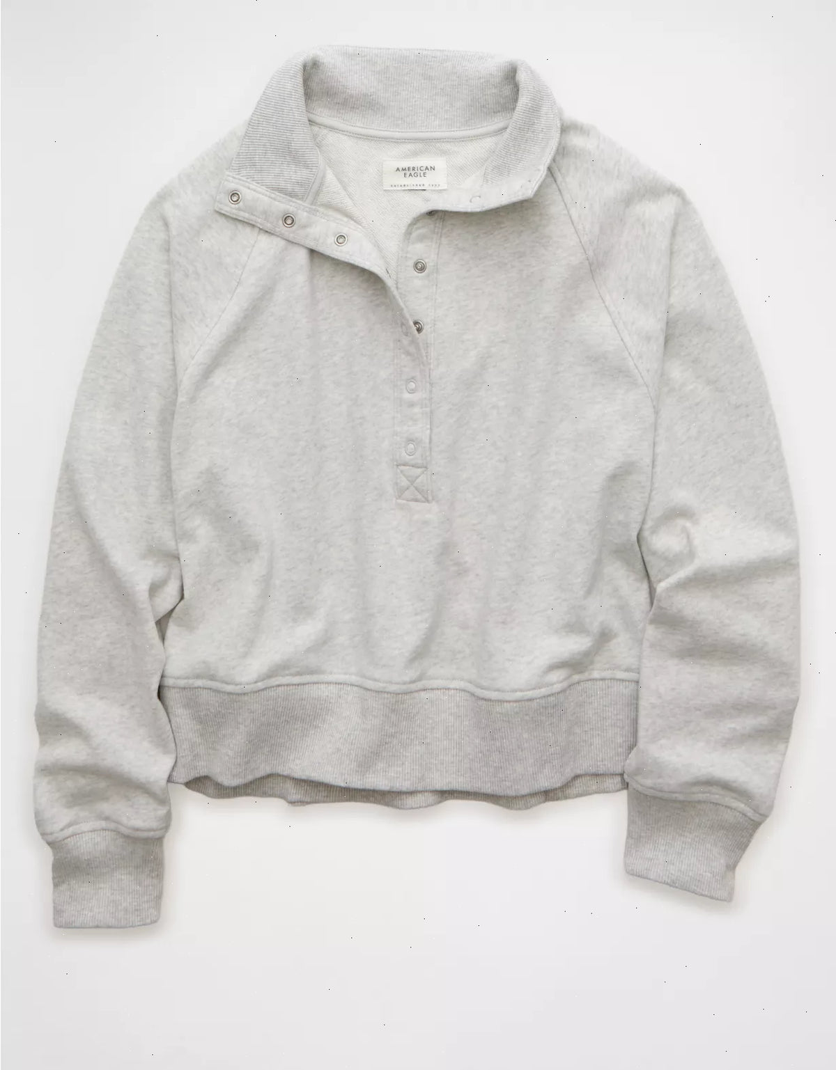 AE Big Hug Fleece Henley Sweatshirt