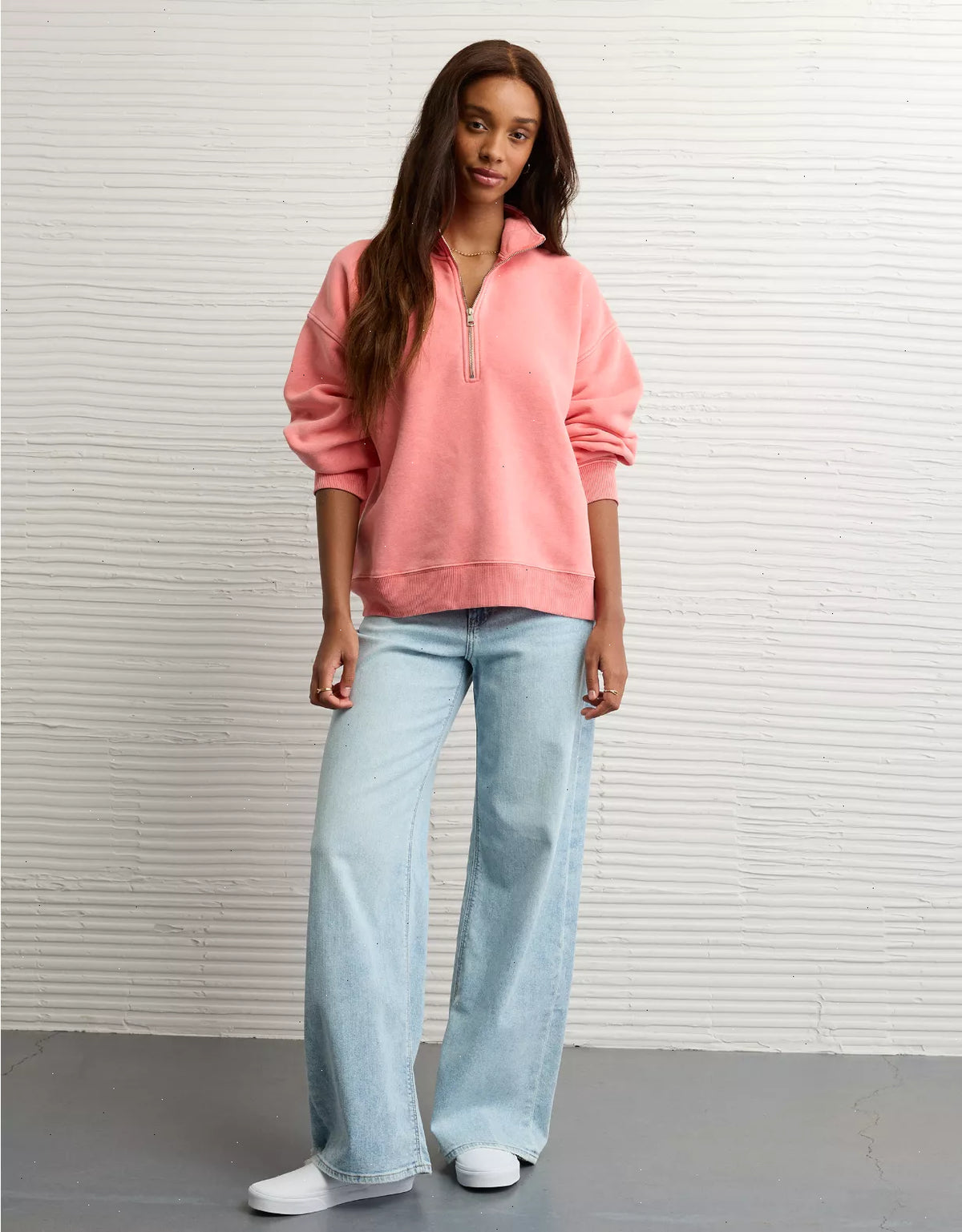 AE Everyday Luxe Quarter-Zip Sweatshirt