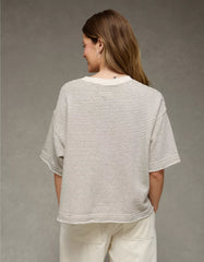 AE Boxy Short-Sleeve Sweatshirt