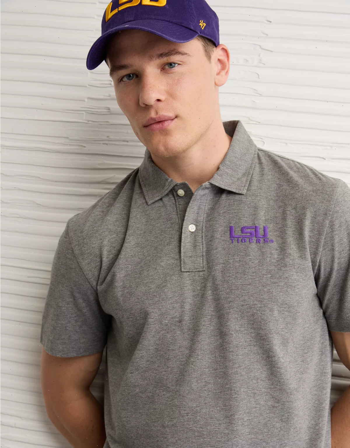 AE 24/7 LSU Tigers Graphic Club Polo Shirt